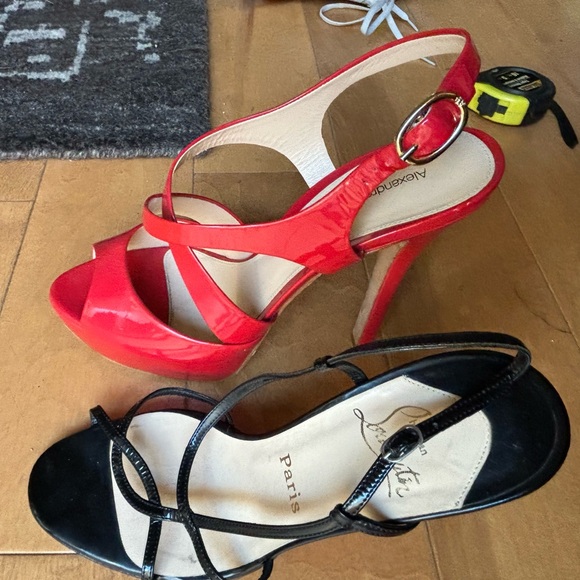 Alexander Birman Red Patent Platform Heels 10 - Picture 10 of 10